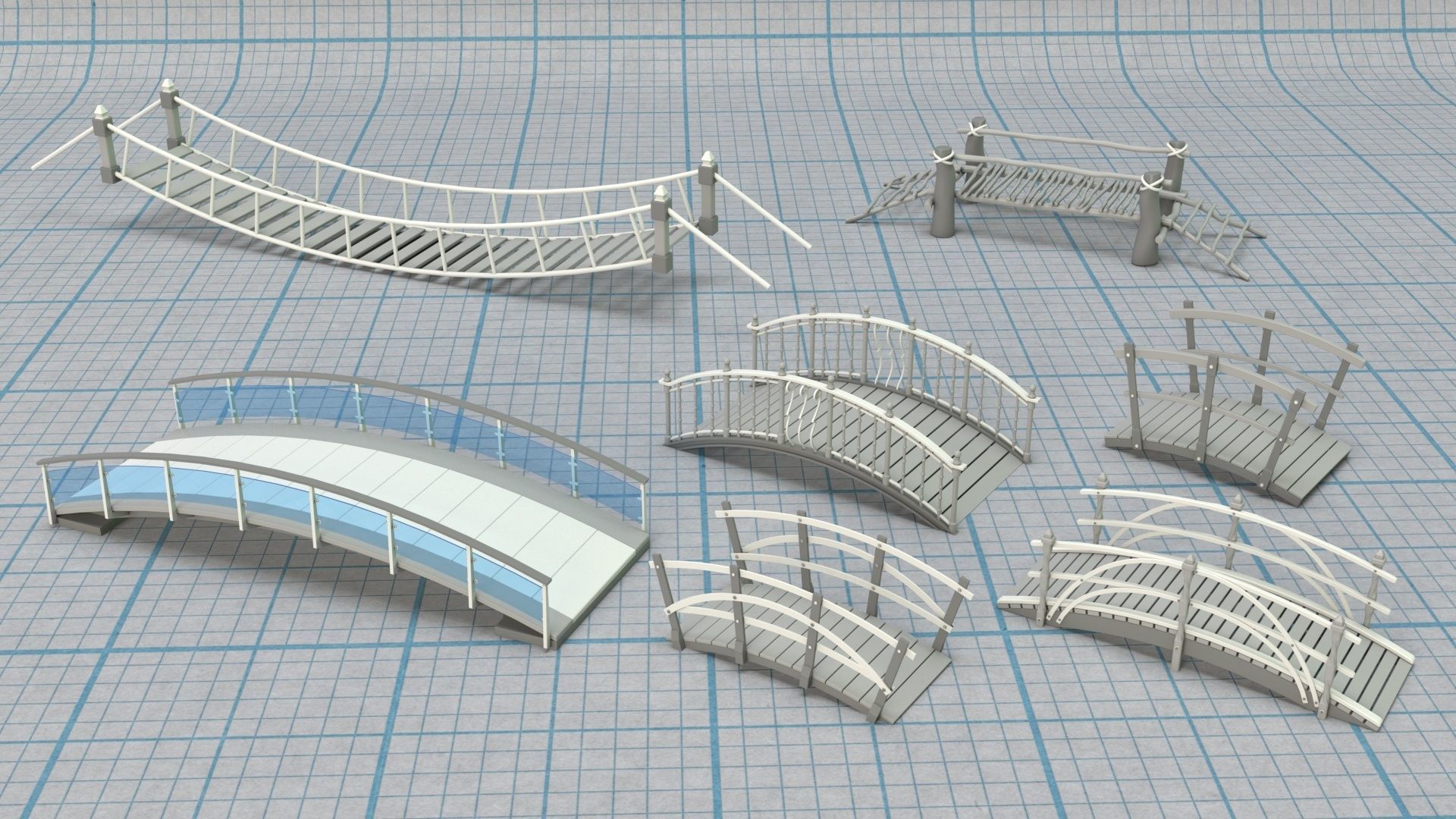 Environment Props - Collection 1 - 122 pieces  3D model_14