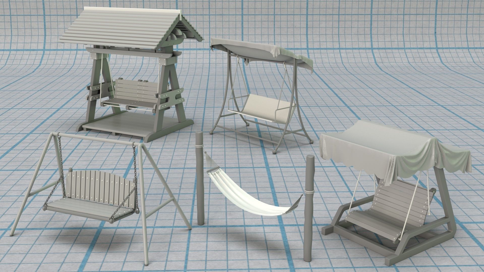 Environment Props - Collection 1 - 122 pieces  3D model_11