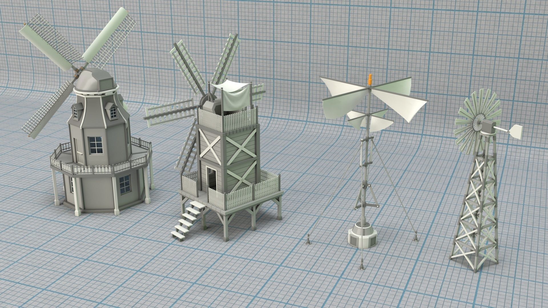 Environment Props - Collection 1 - 122 pieces  3D model_3