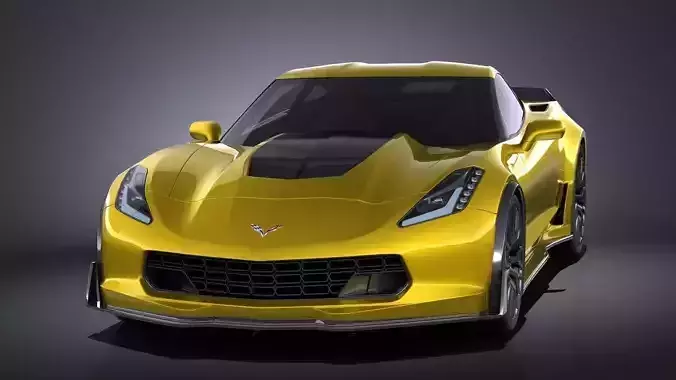 Chevrolet Corvette C7 Z06 2014 VRAY 3D model