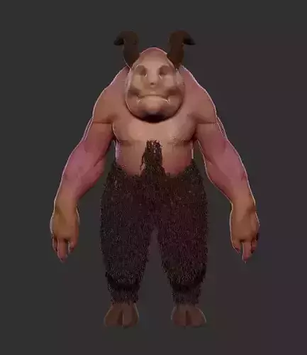 Demon horned monster