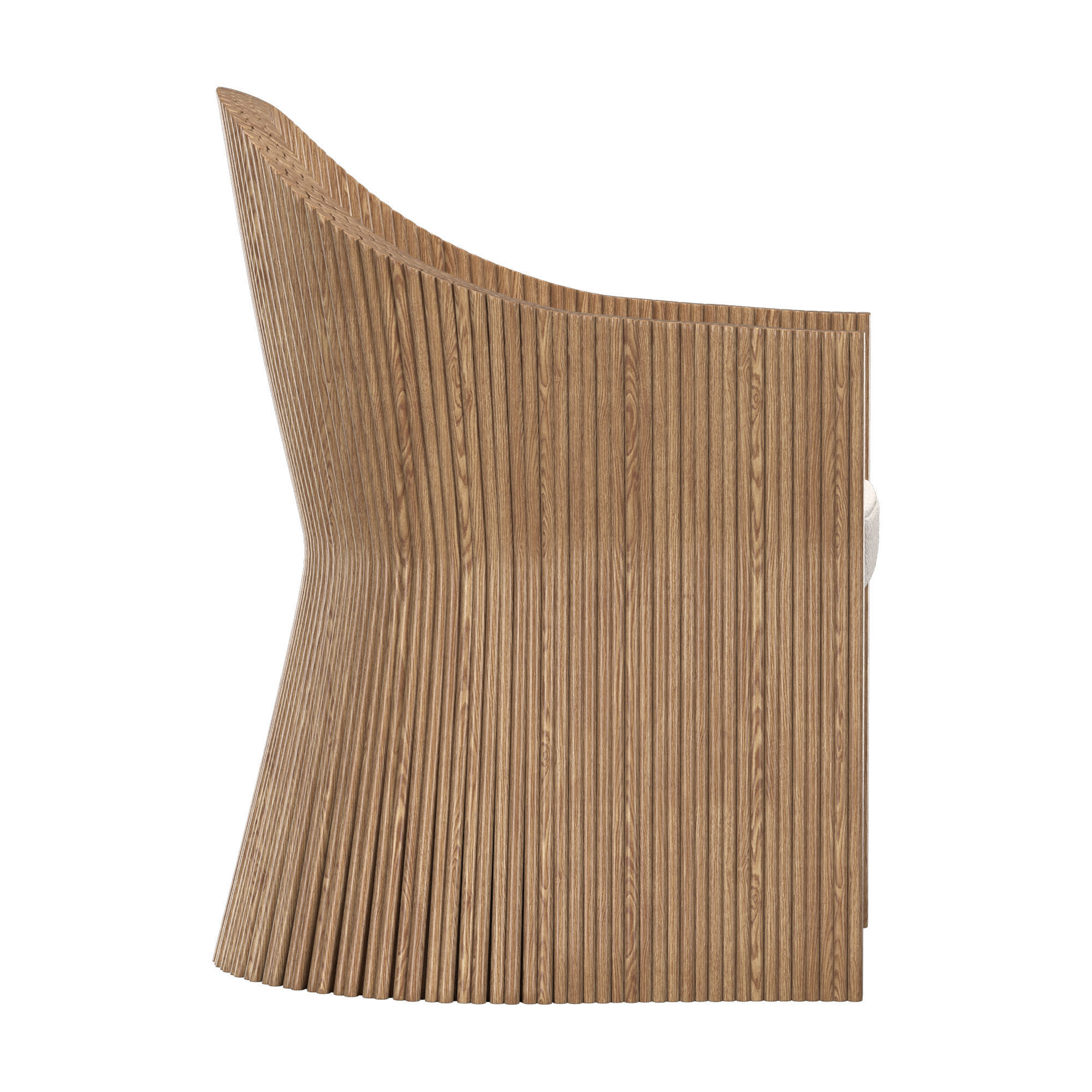 Manau Dining Chair McGuire MCM508 3D model_4