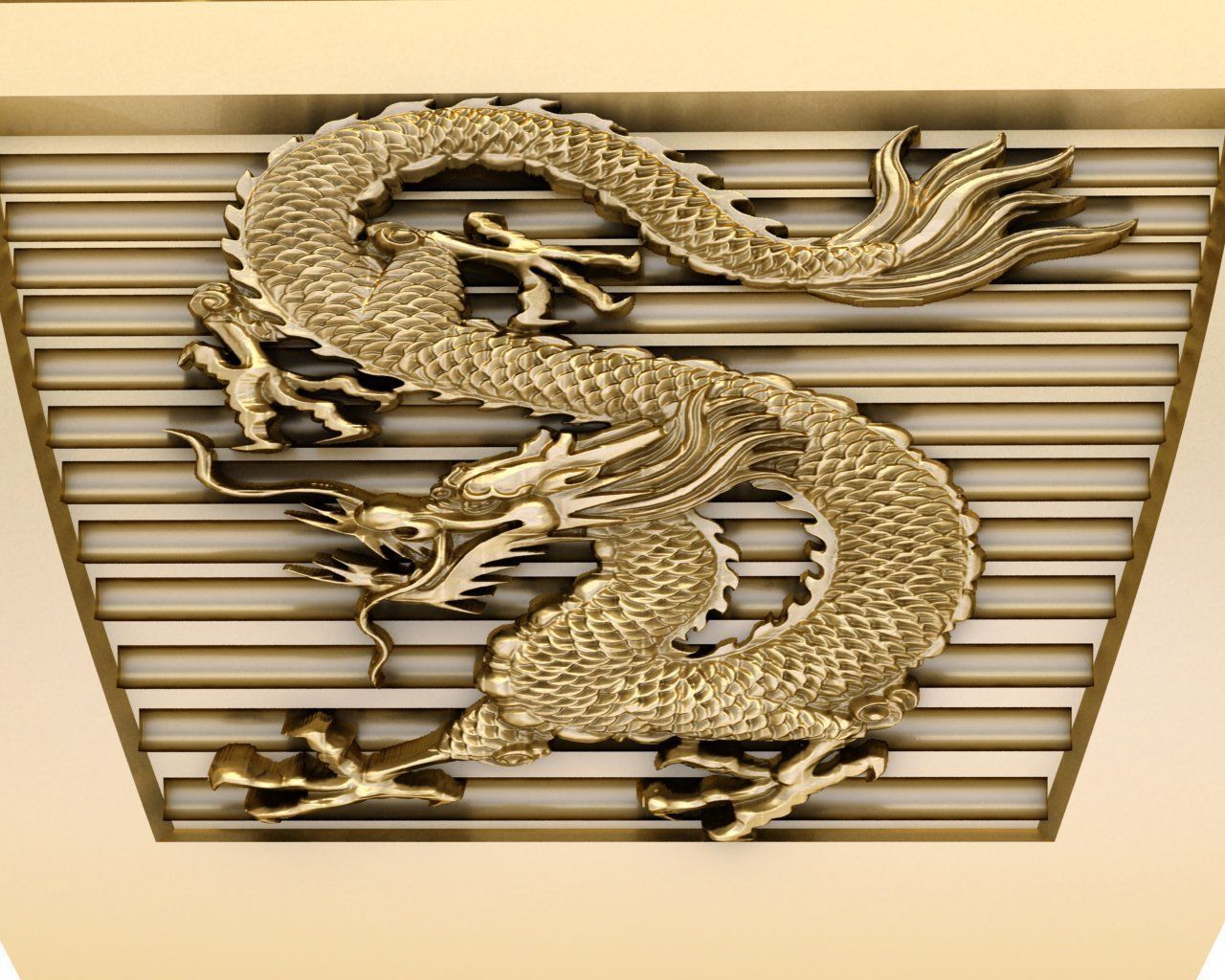 Dragon Ring Goodlucky Dragon chinese for best men 3D print model 3D print model_5