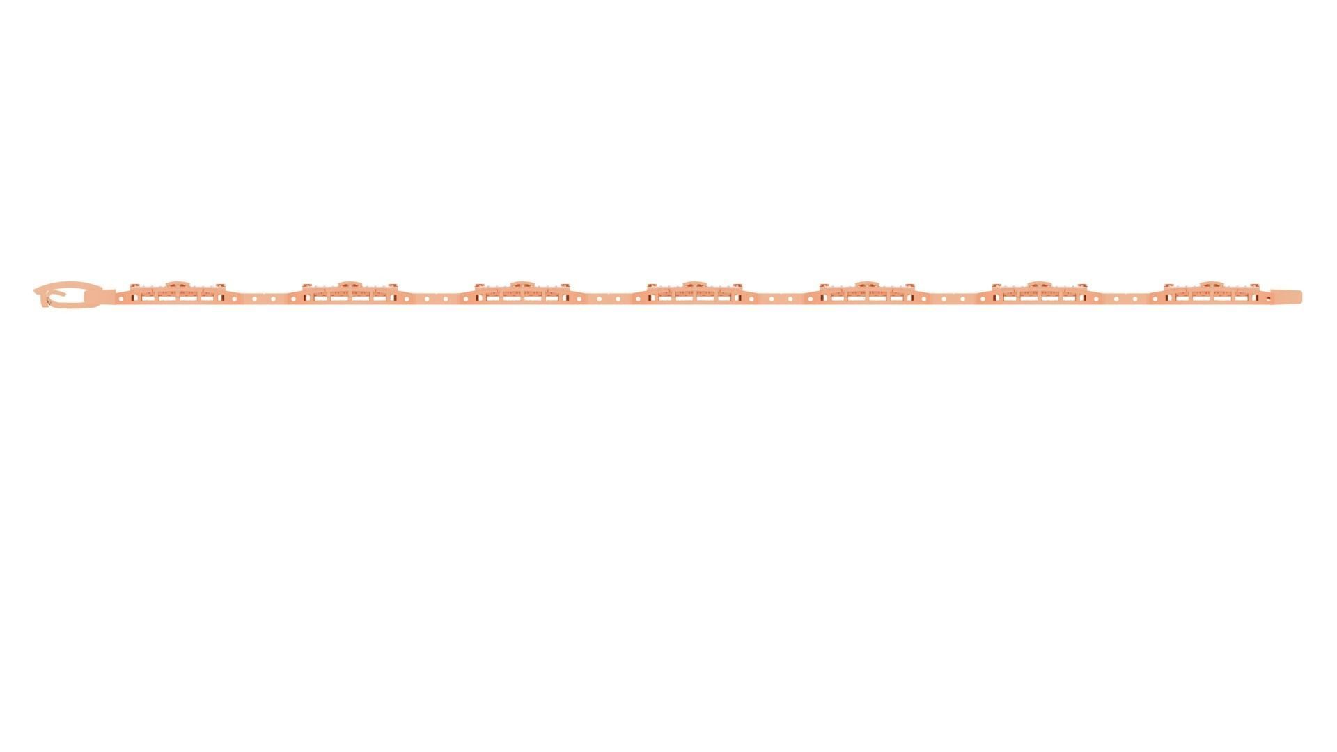 Crown Luxury Chain Style Unisex Diamond Bracelet 3dm renders 3D print model_11