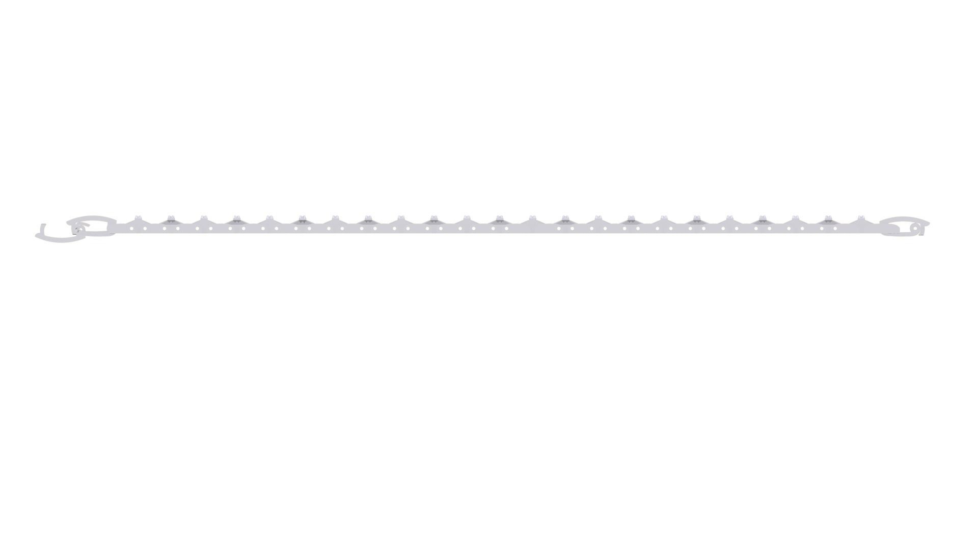 Chain Style Unisex Diamond Bracelet 3dm renders 3D print model_10