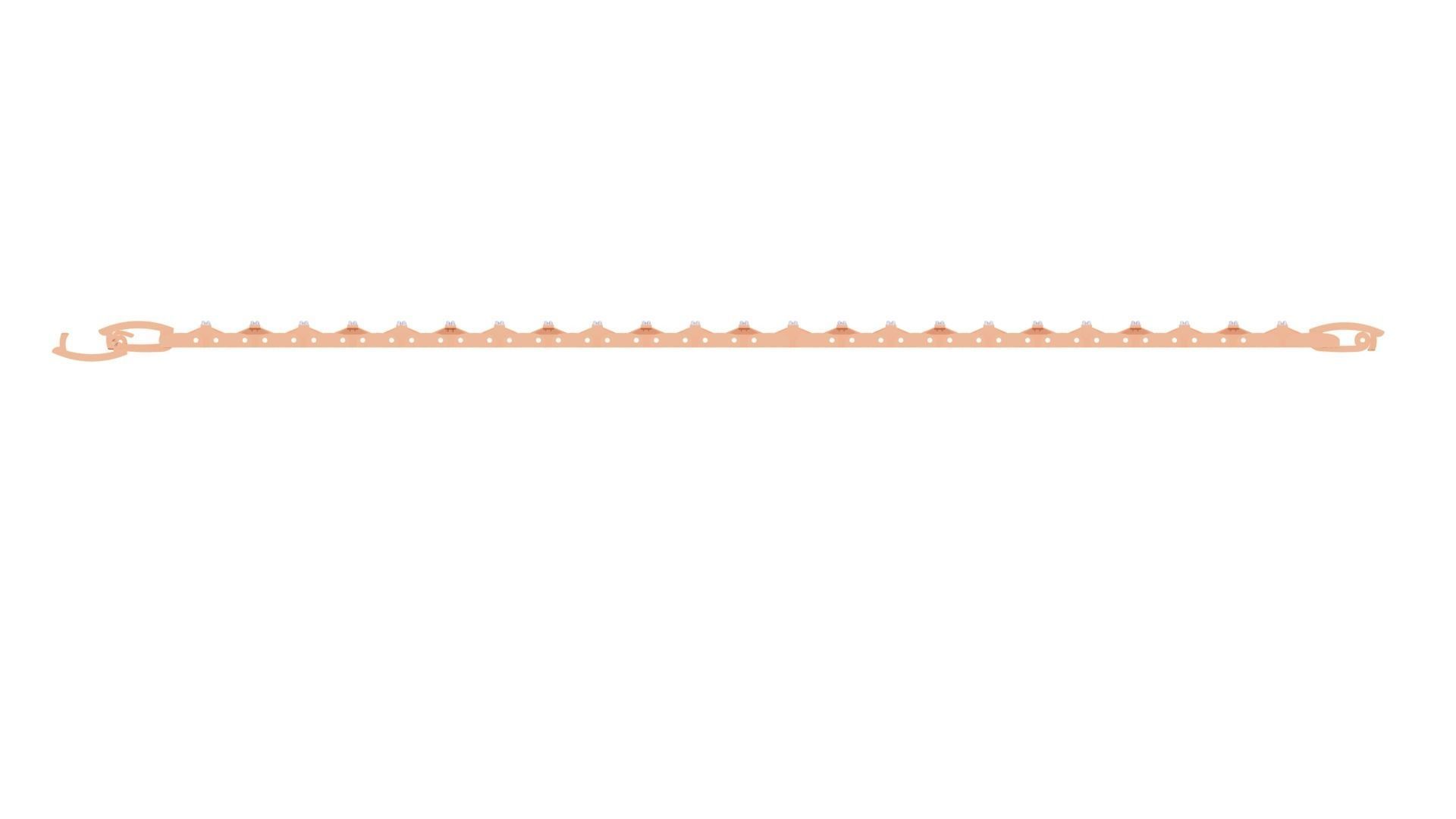 Chain Style Unisex Diamond Bracelet 3dm renders 3D print model_11