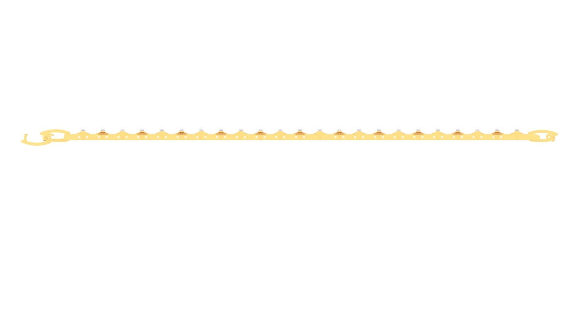 Chain Style Unisex Diamond Bracelet 3dm renders 3D print model_9