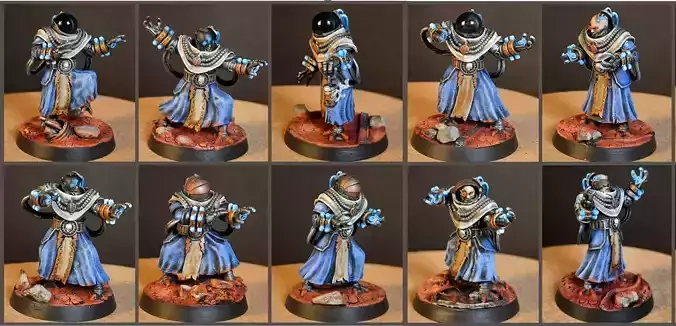 Dark Techno - Teslarite Channellers 3D print model