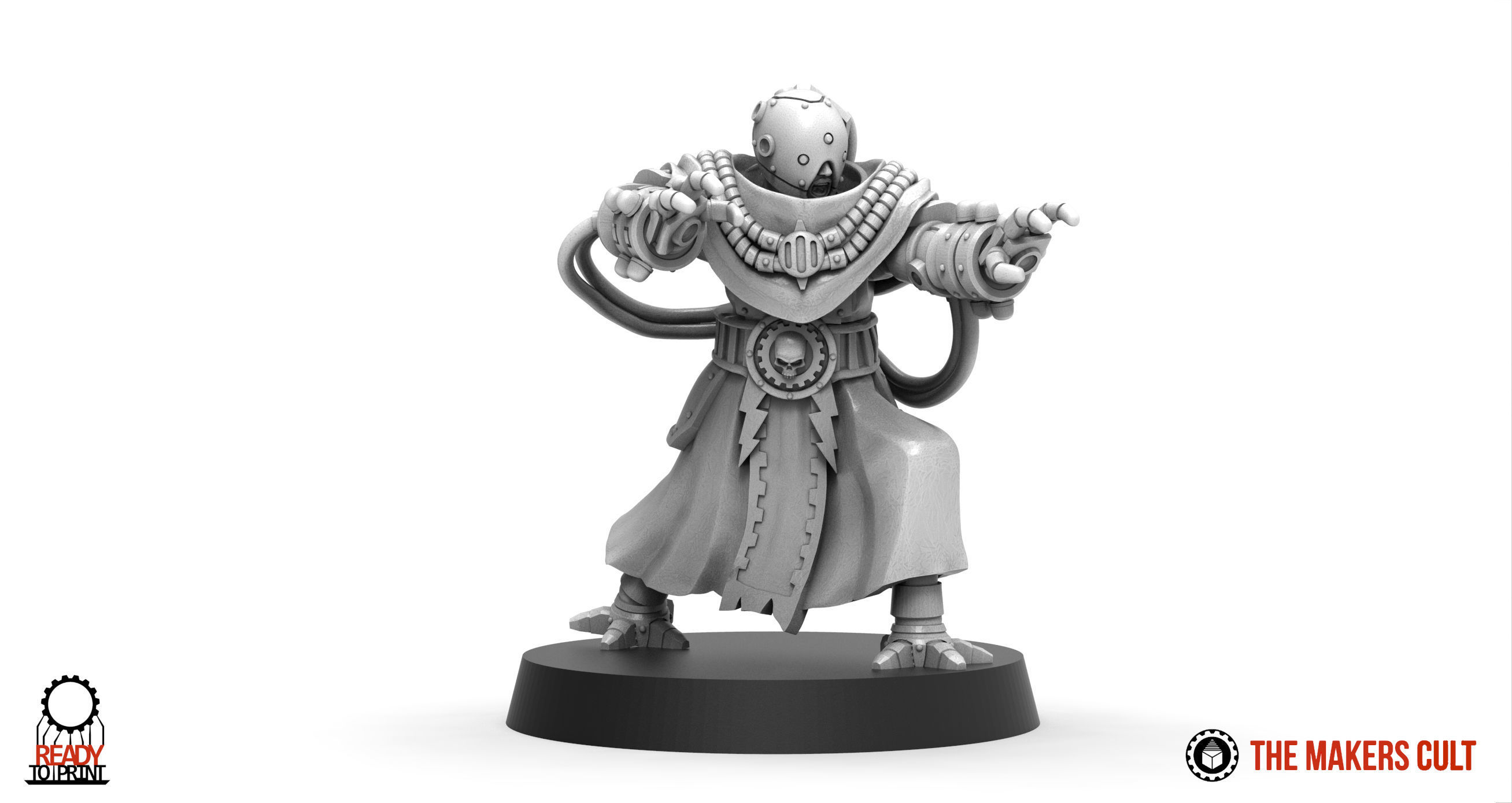 Dark Techno - Teslarite Channellers 3D print model_7