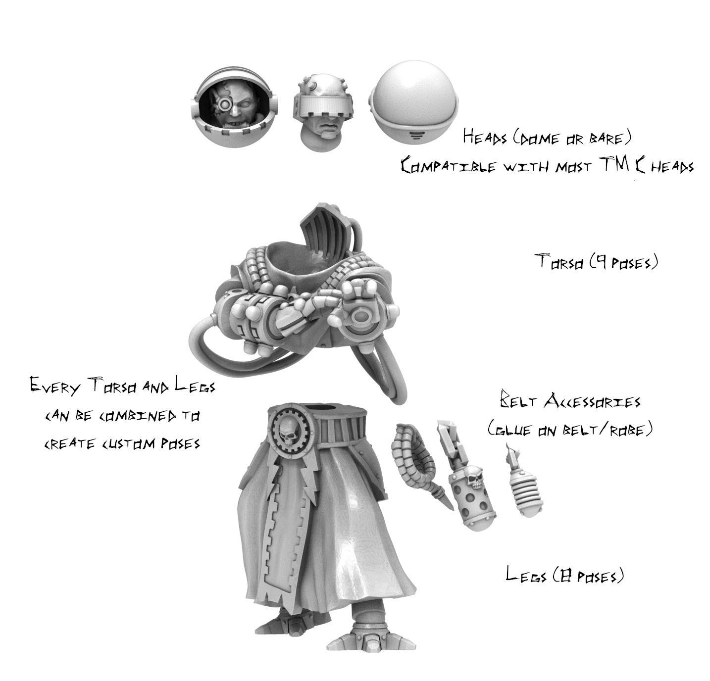 Dark Techno - Teslarite Channellers 3D print model_14