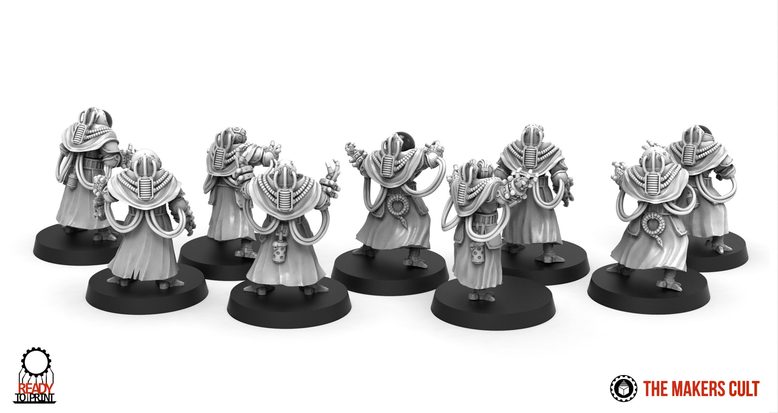 Dark Techno - Teslarite Channellers 3D print model_2