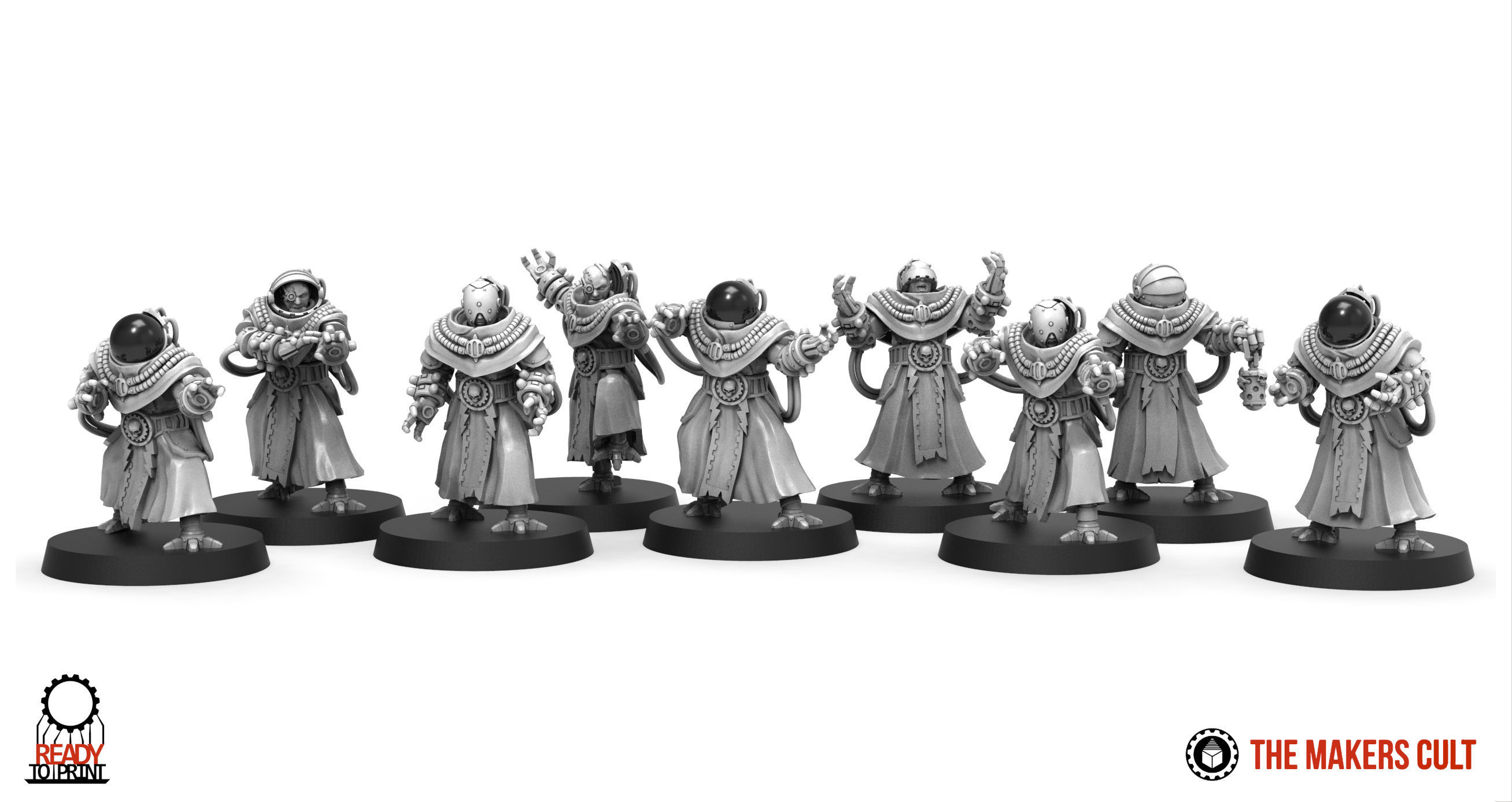 Dark Techno - Teslarite Channellers 3D print model_1