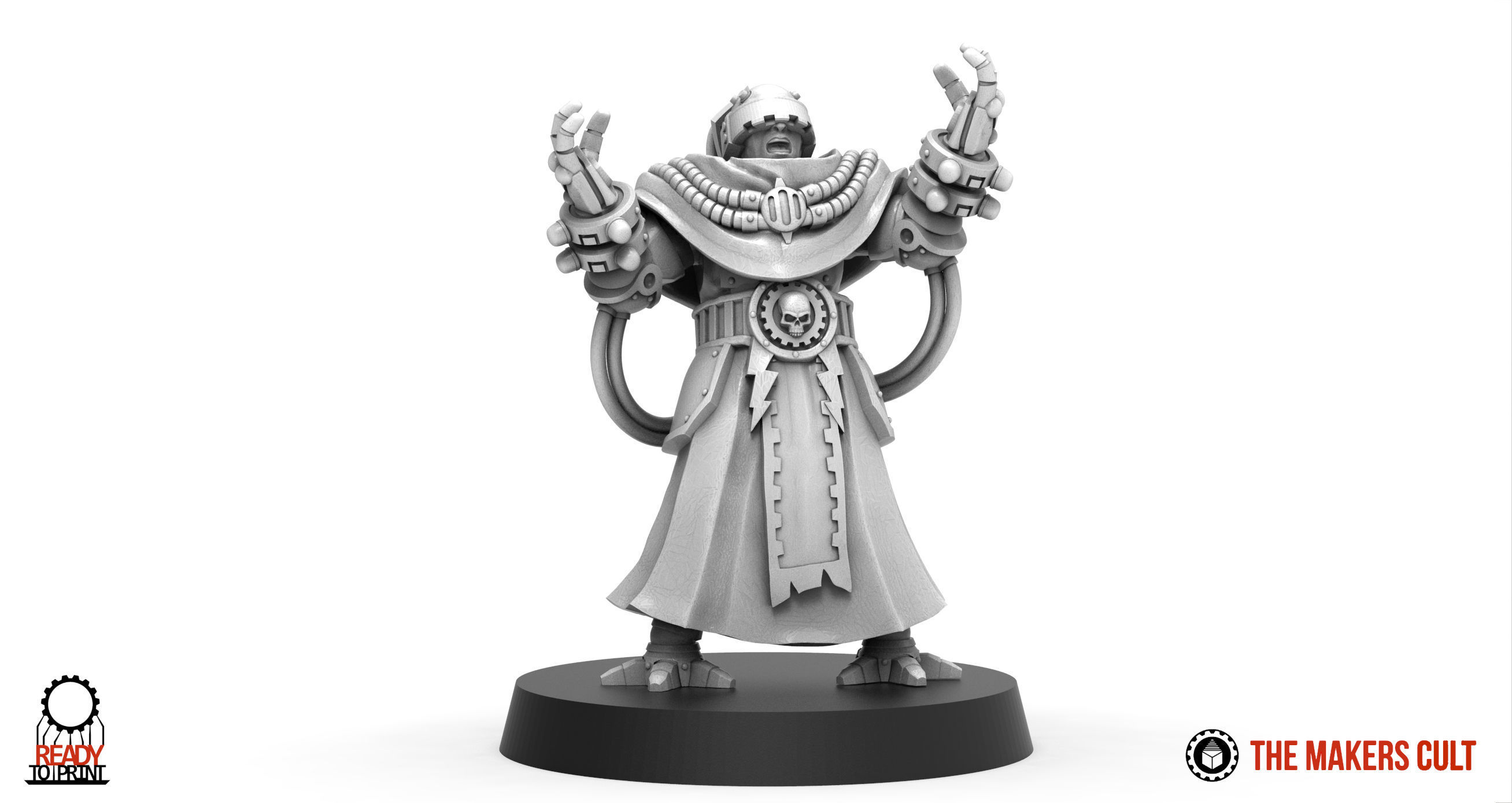 Dark Techno - Teslarite Channellers 3D print model_8