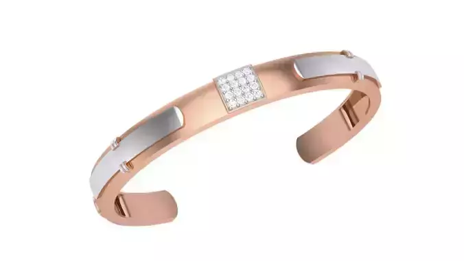 Solid Diamond Unisex Bracelets 3dm stl renders obj gltf glb 3mf