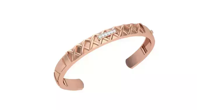 Mesh Solid Diamond Unisex Bracelets 3dm stl renders obj gltf glb 3D print model