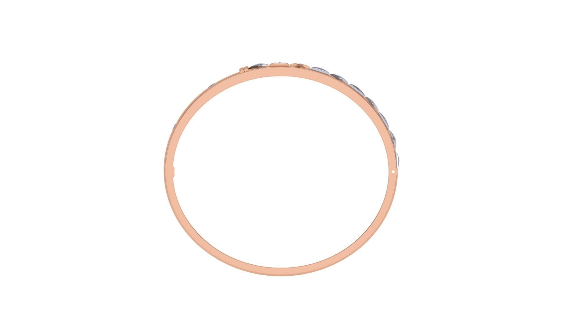 Screw Head Solid Diamond Unisex Bracelets 3dm stl renders obj 3D print model_11
