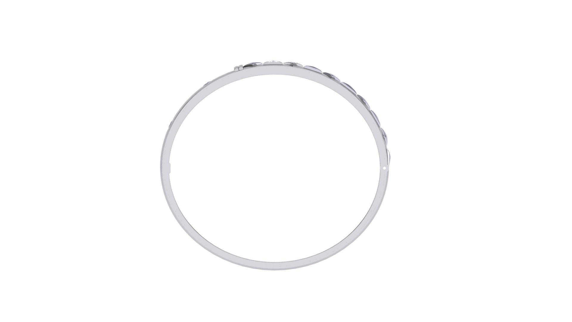 Screw Head Solid Diamond Unisex Bracelets 3dm stl renders obj 3D print model_9