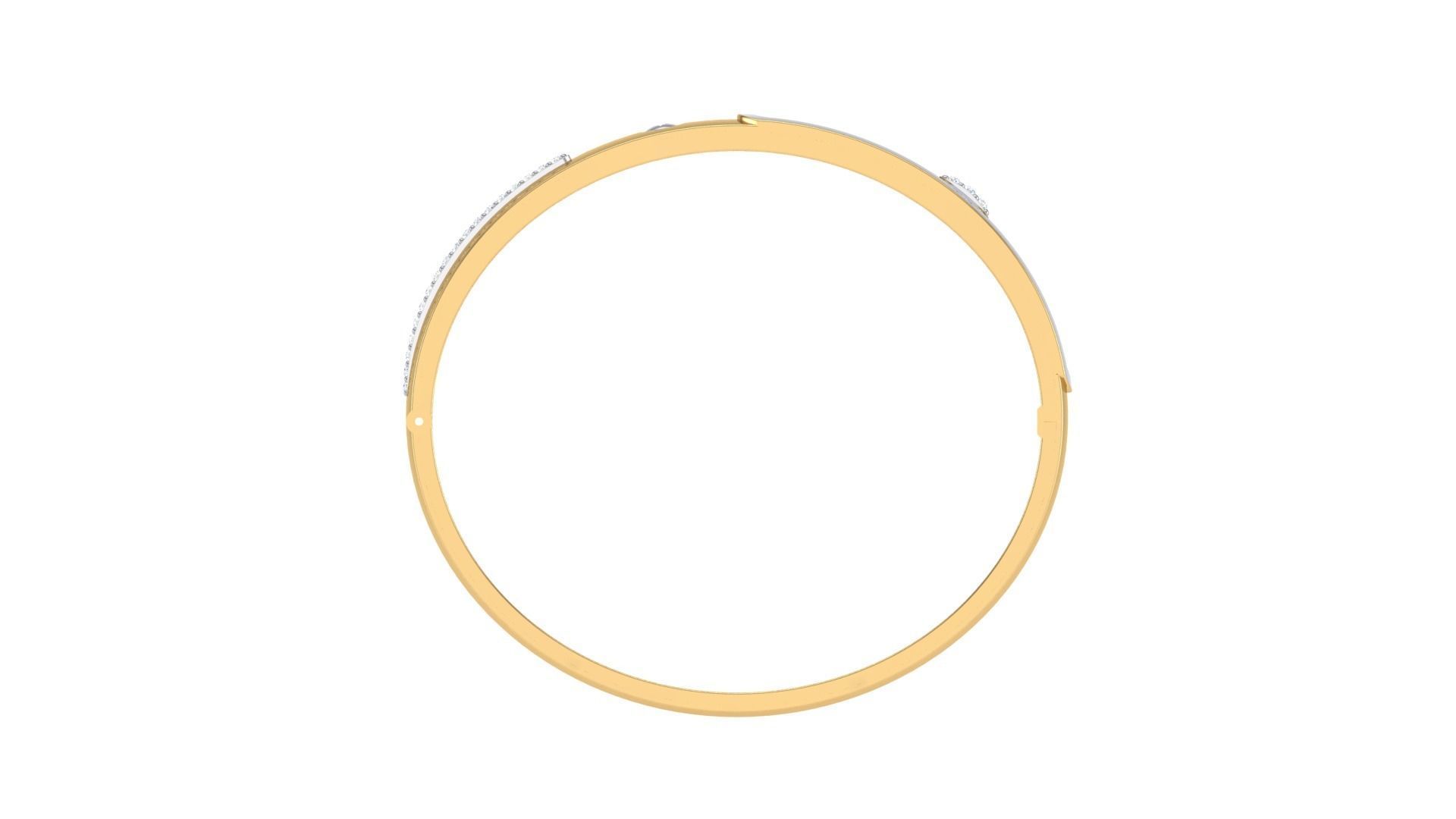 Screw Head Solid Diamond Unisex Bracelets 3dm stl renders obj  3D print model_10