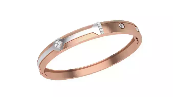 Screw Head Solid Diamond Unisex Bracelets 3dm stl renders obj 3D print model