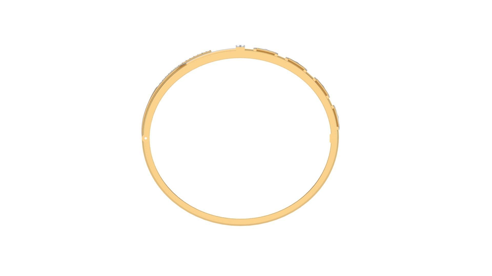 Solid Diamond Unisex Bracelets 3dm stl renders obj gltf glb 3mf 3D print model_9