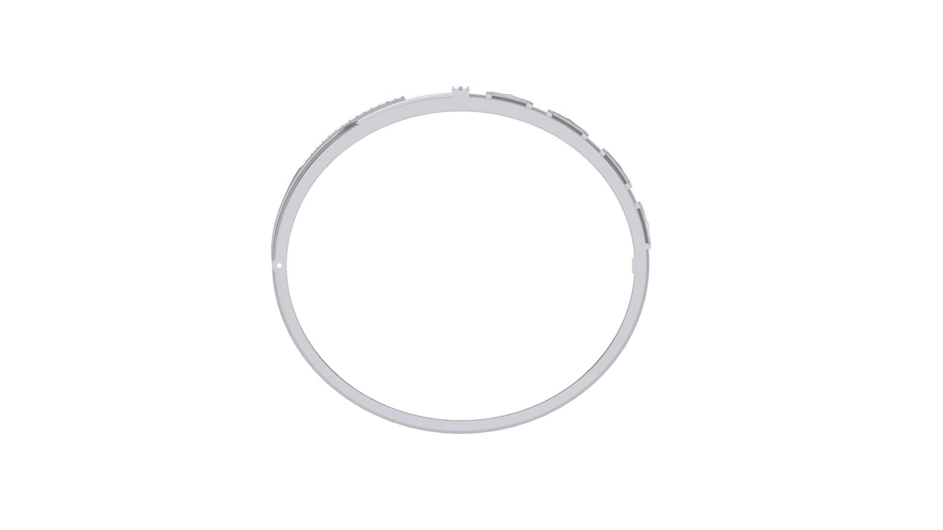 Solid Diamond Unisex Bracelets 3dm stl renders obj gltf glb 3mf 3D print model_10