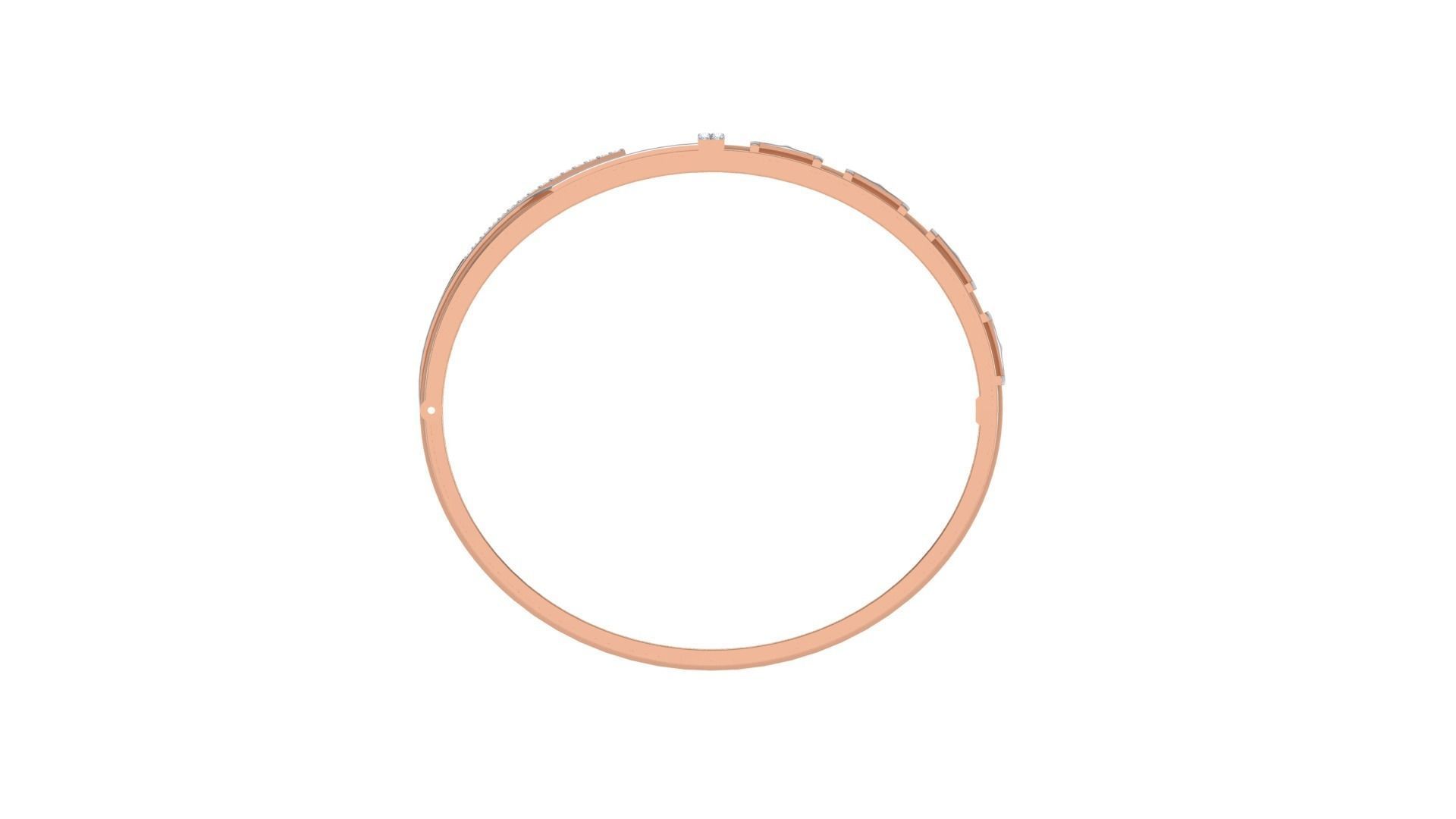 Solid Diamond Unisex Bracelets 3dm stl renders obj gltf glb 3mf 3D print model_11