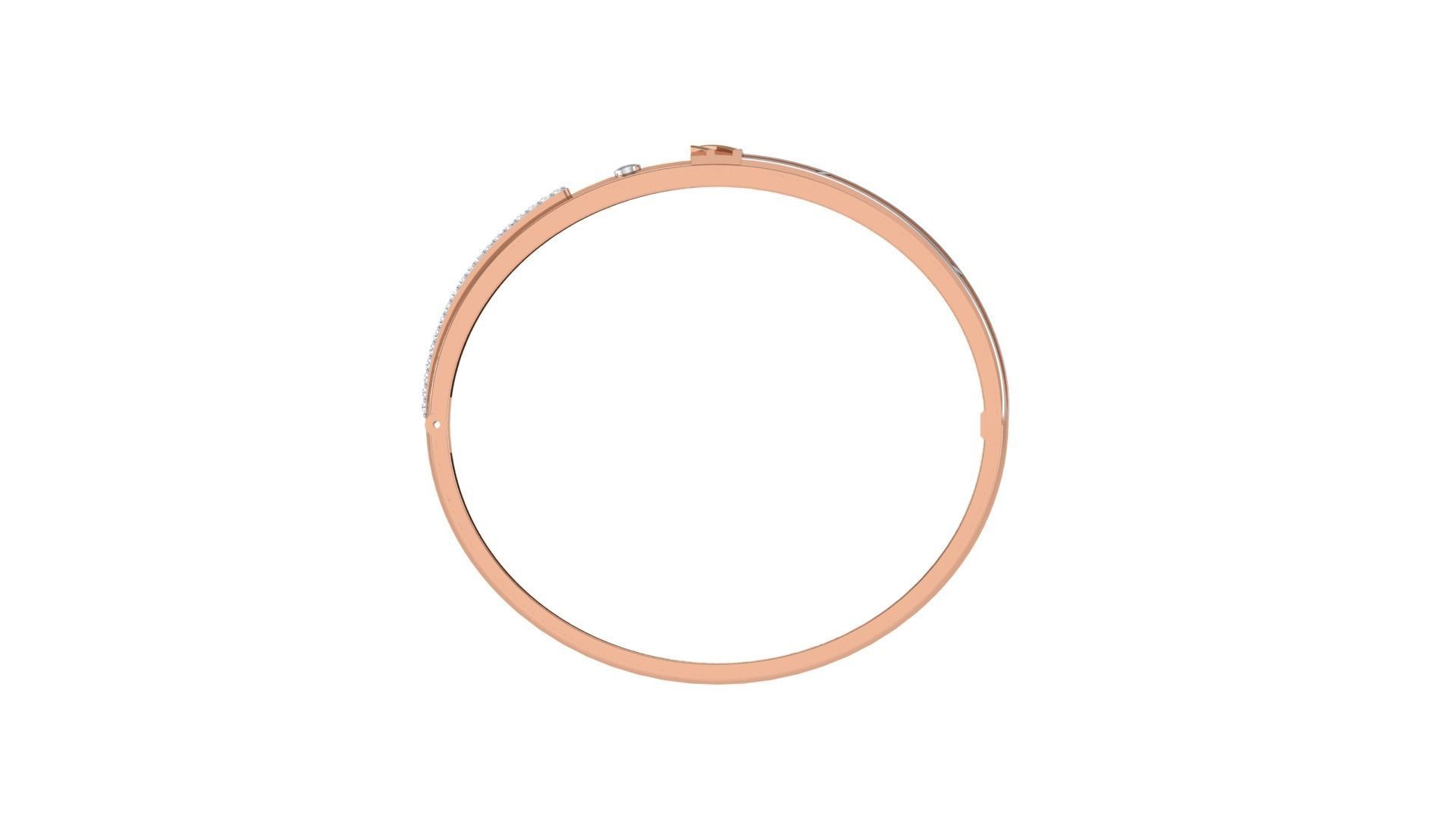 Screw Head Solid Diamond Unisex Bracelets 3dm stl renders obj 3D print model_10