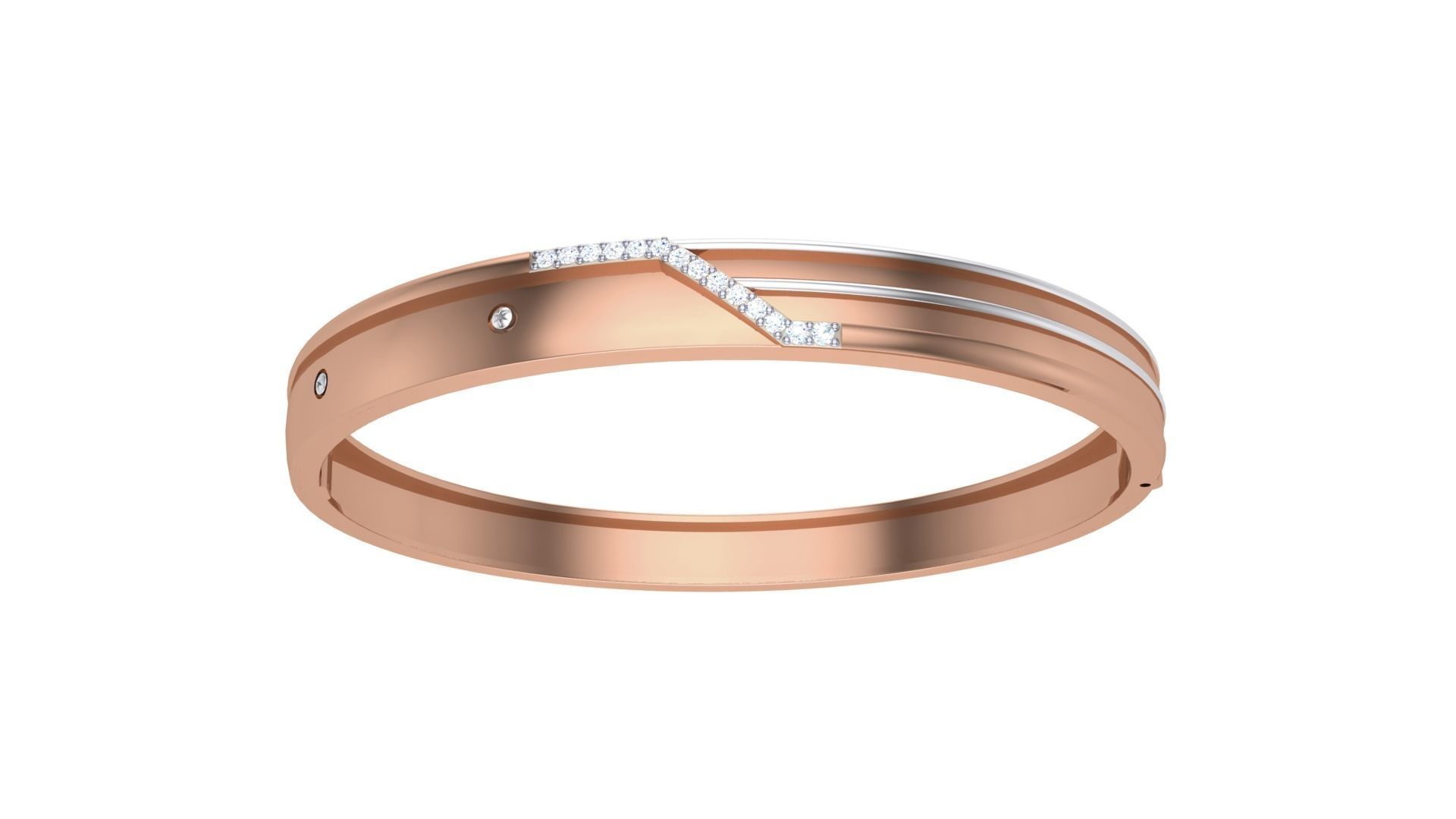 Solid Diamond Unisex Bracelets 3dm stl renders obj gltf glb 3mf 3D print model_7