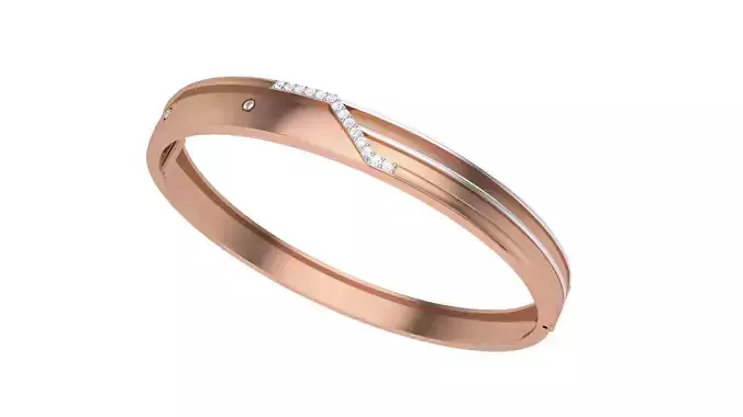 Solid Diamond Unisex Bracelets 3dm stl renders obj gltf glb 3mf