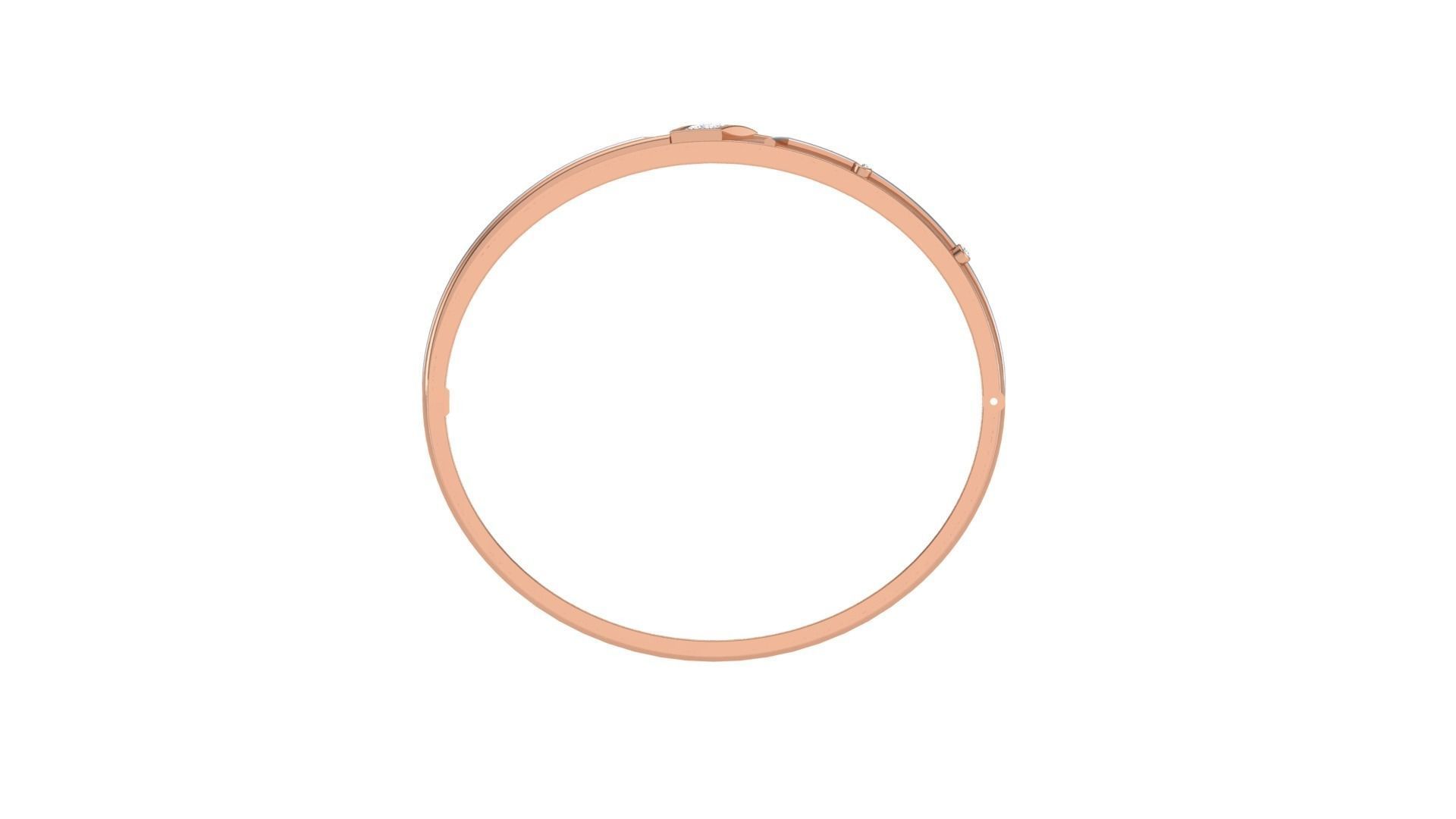 Screw Head Solid Diamond Unisex Bracelets 3dm stl renders obj  3D print model_8