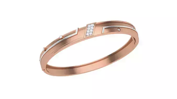 Screw Head Solid Diamond Unisex Bracelets 3dm stl renders obj  3D print model