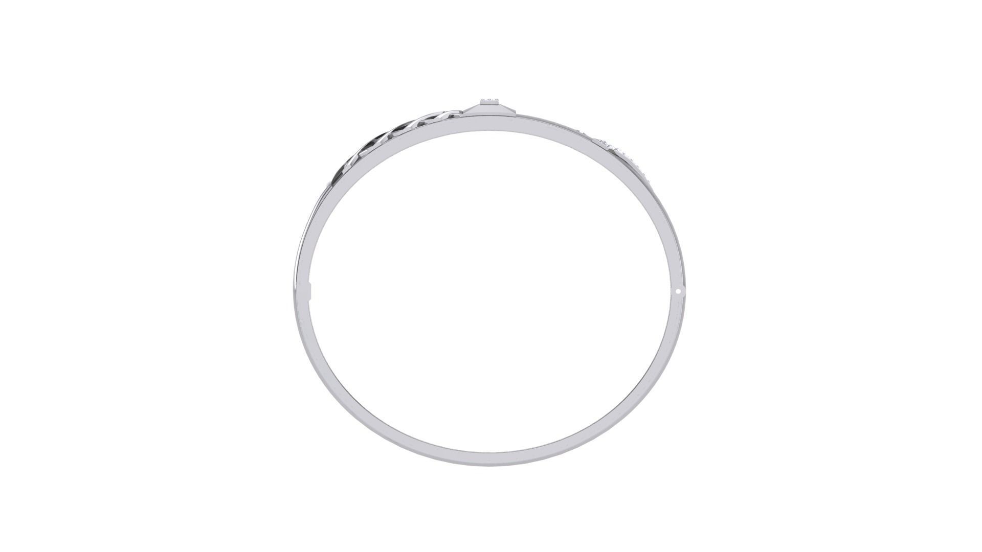Screw Head Solid Diamond Unisex Bracelets 3dm stl renders obj  3D print model_10