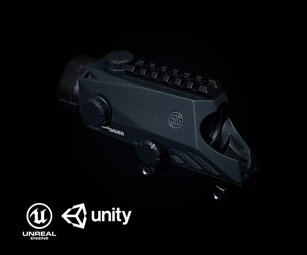 Bravo 4 PBR Low-poly 3D model_0