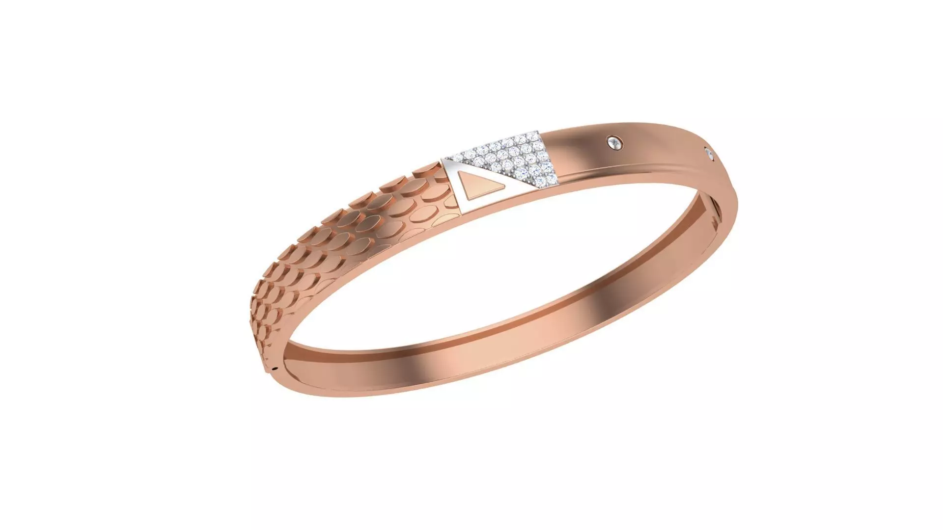 Screw Head Solid Diamond Unisex Bracelets 3dm stl renders obj 3D print model_0