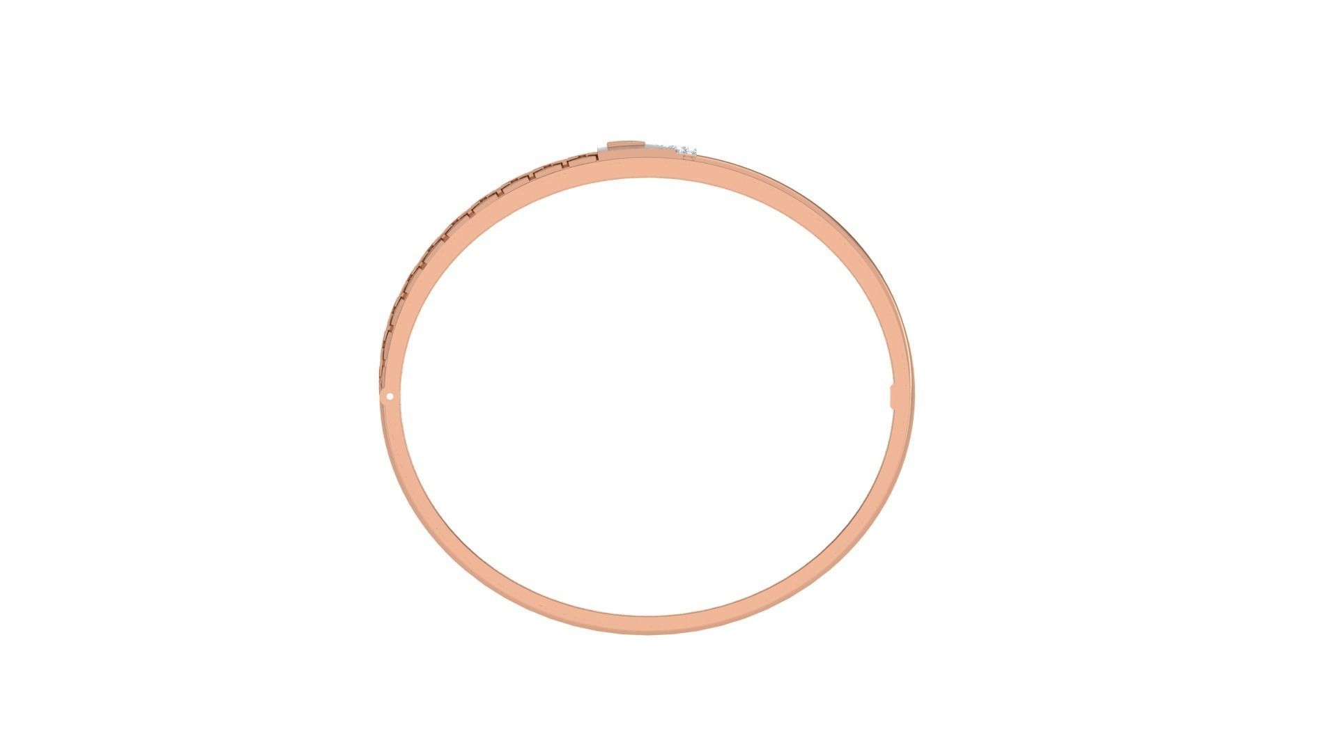 Screw Head Solid Diamond Unisex Bracelets 3dm stl renders obj 3D print model_10