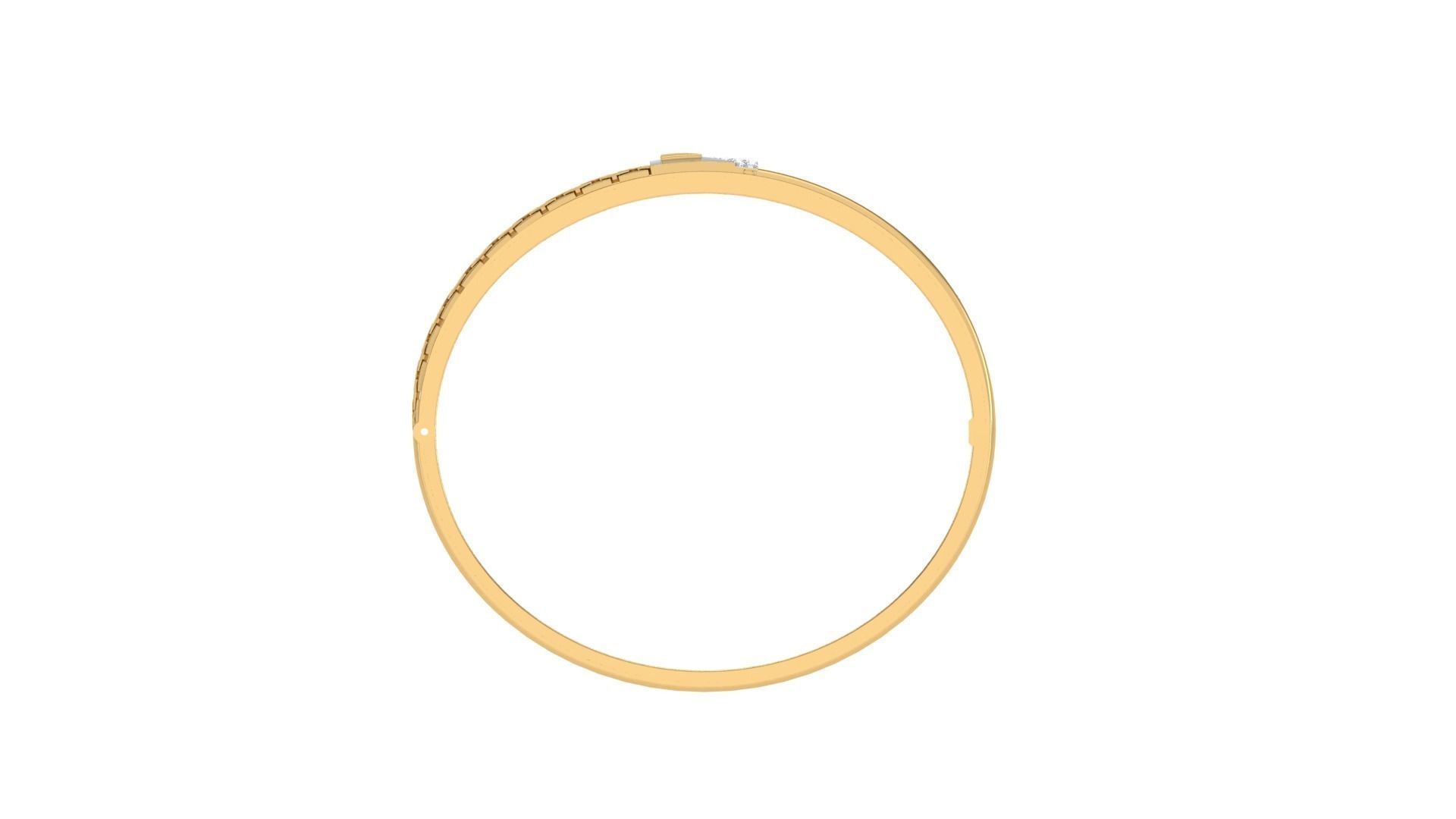 Screw Head Solid Diamond Unisex Bracelets 3dm stl renders obj 3D print model_11