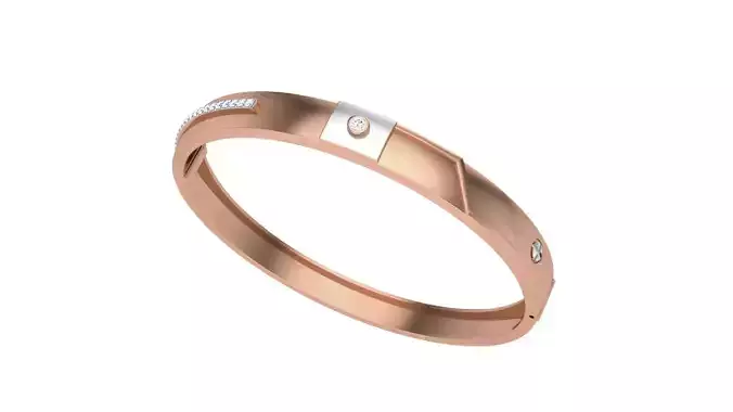Screw Head Solid Diamond Unisex Bracelets 3dm stl renders obj  3D print model