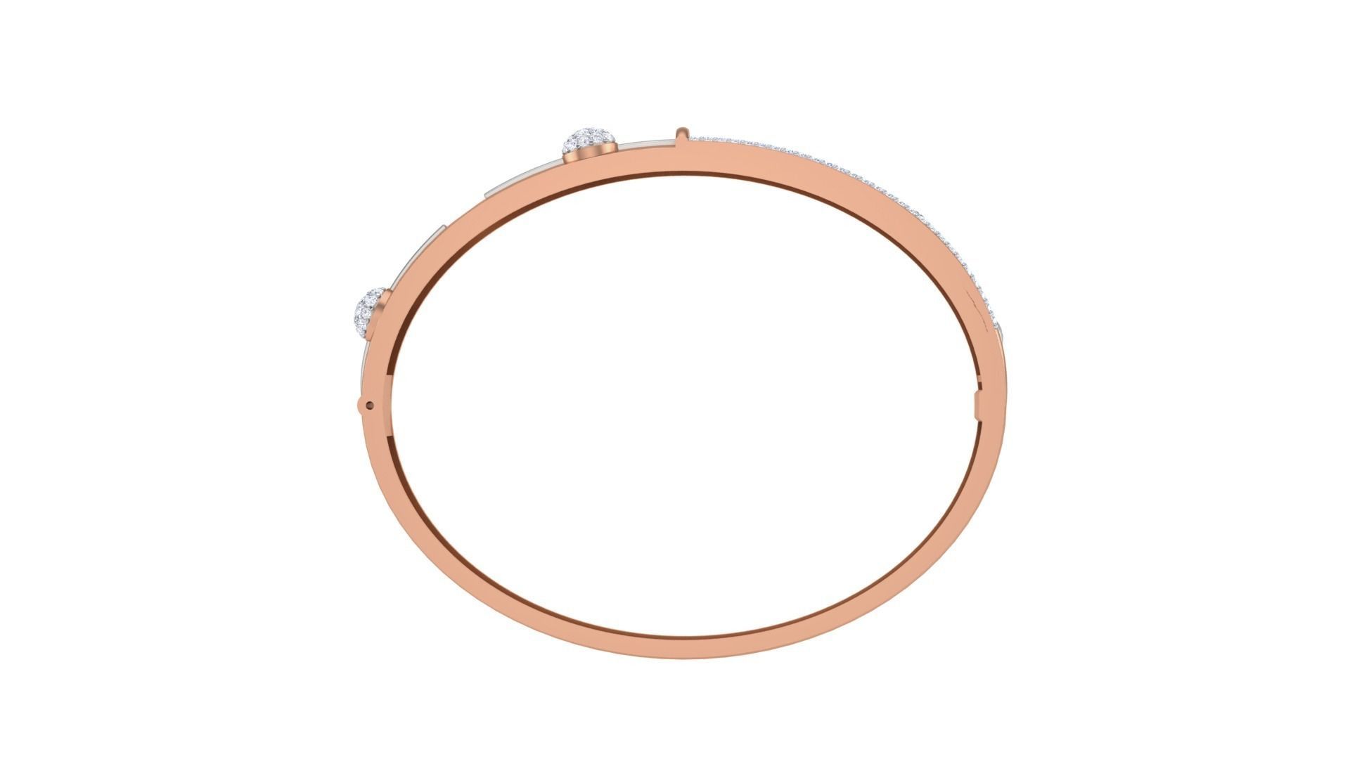 Screw Head Solid Diamond Unisex Bracelets 3dm stl renders obj 3D print model_10