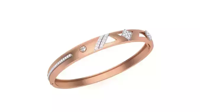 Screw Head Solid Diamond Unisex Bracelets 3dm stl renders obj 3D print model