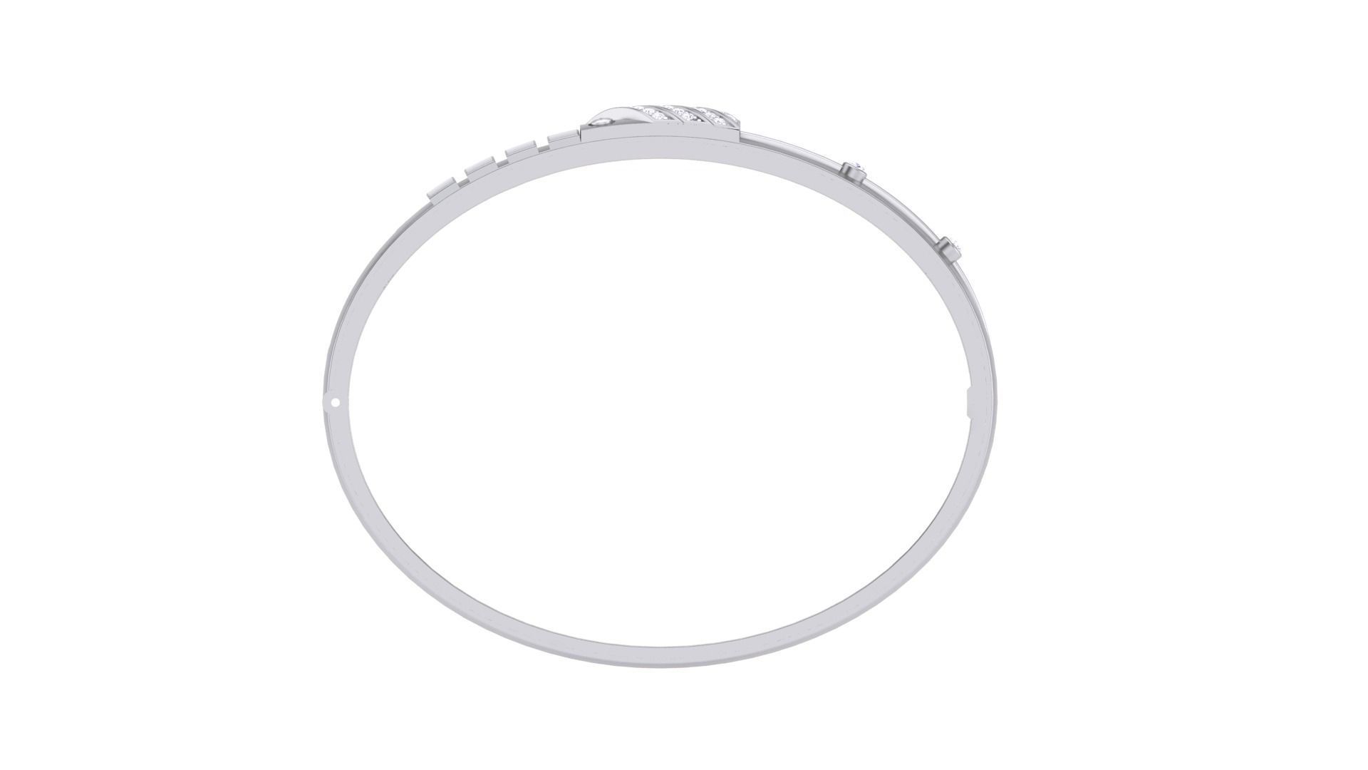 Screw Head Solid Diamond Unisex Bracelets 3dm stl renders obj 3D print model_9