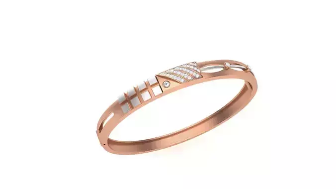 Screw Head Solid Diamond Unisex Bracelets 3dm stl renders obj 3D print model