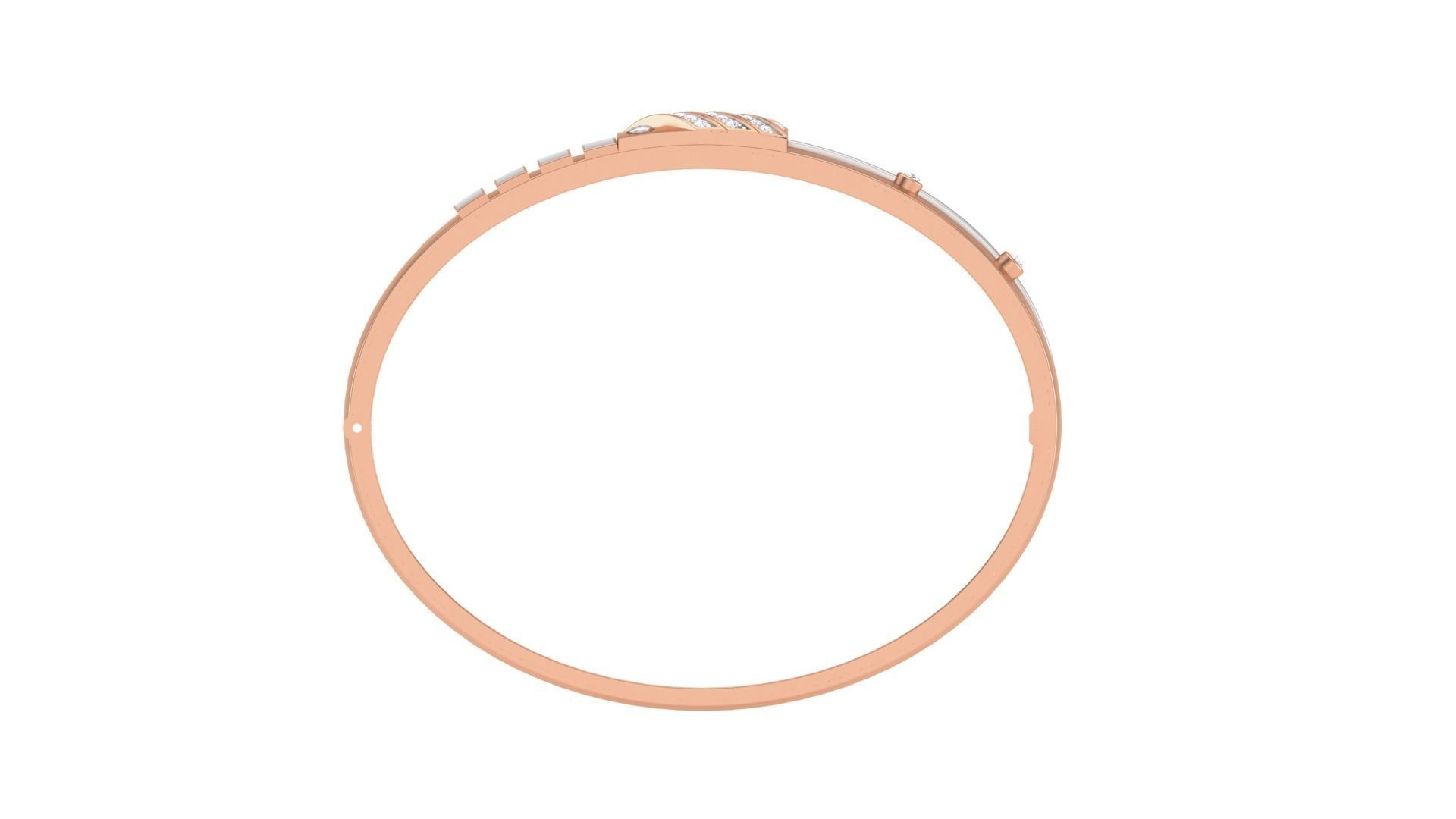 Screw Head Solid Diamond Unisex Bracelets 3dm stl renders obj 3D print model_11