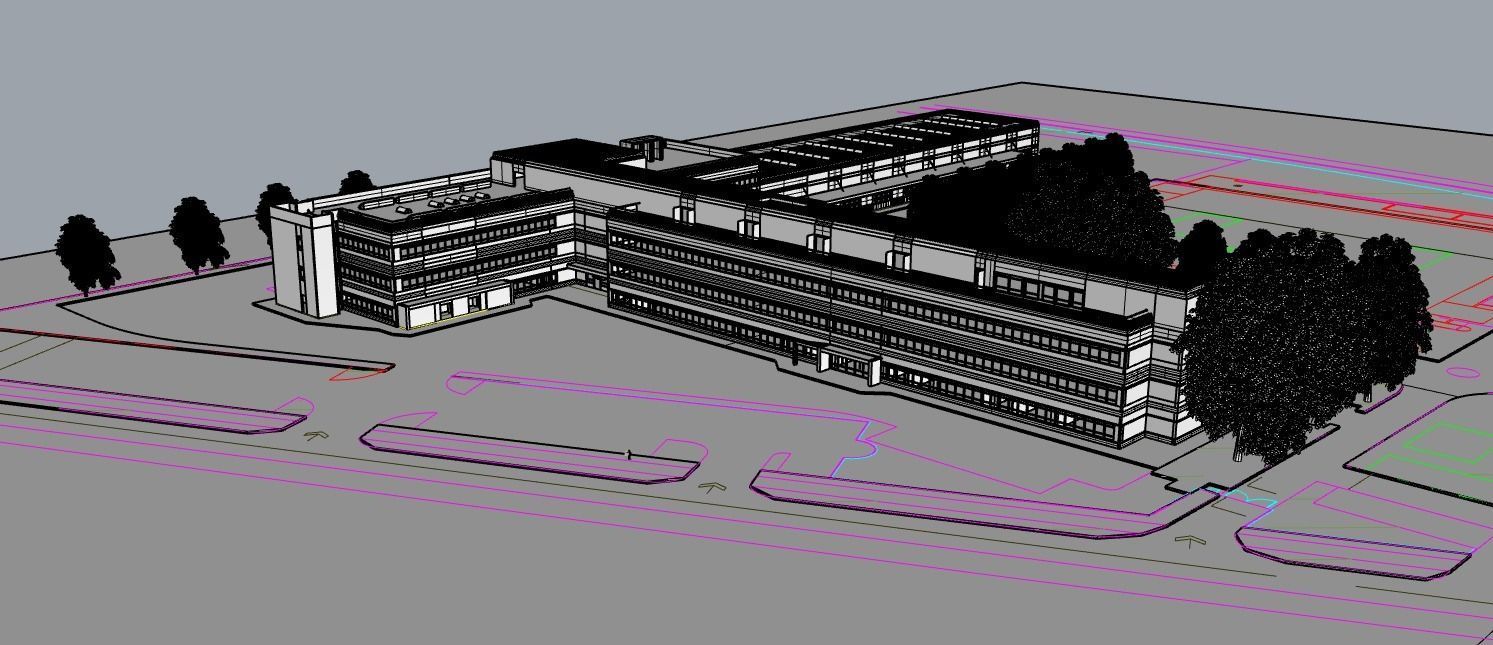 Dolomiti Energia Trento building 3D and 2D 3D print model_2