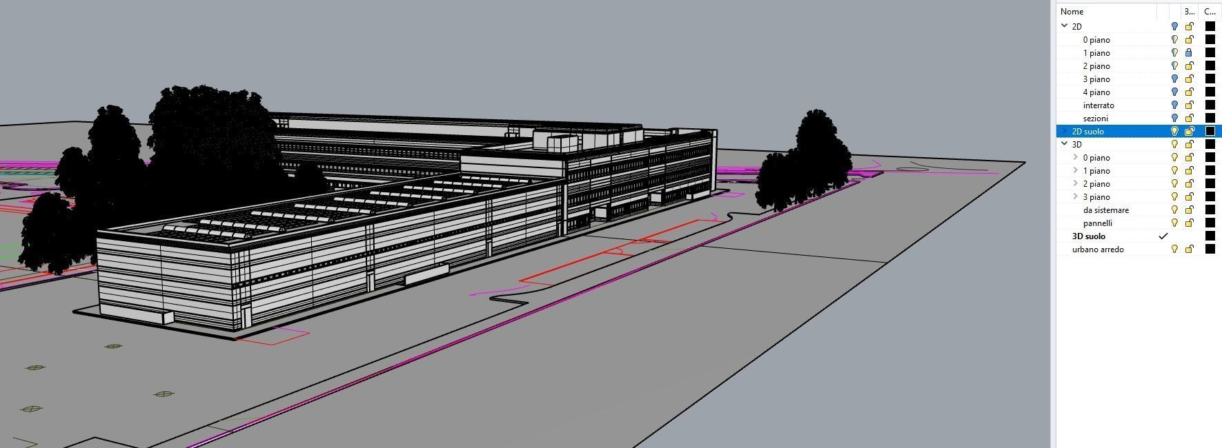 Dolomiti Energia Trento building 3D and 2D 3D print model_14