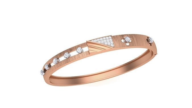 Solid Diamond Unisex Bracelets 3dm stl renders obj gltf glb 3mf 3D print model