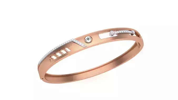 Screw Head Solid Diamond Unisex Bracelets 3dm stl renders obj 3D print model