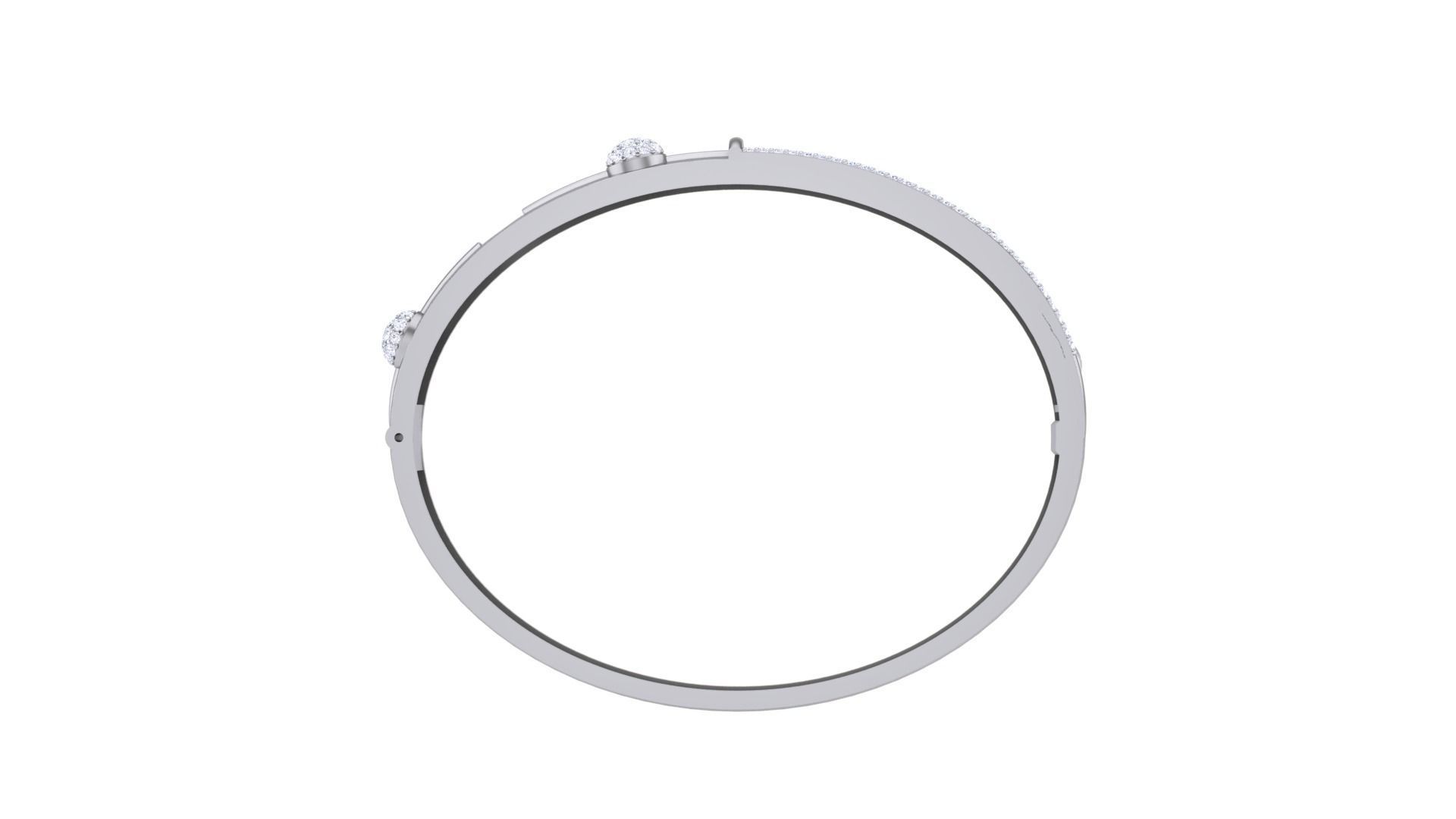 Screw Head Solid Diamond Unisex Bracelets 3dm stl renders obj  3D print model_10