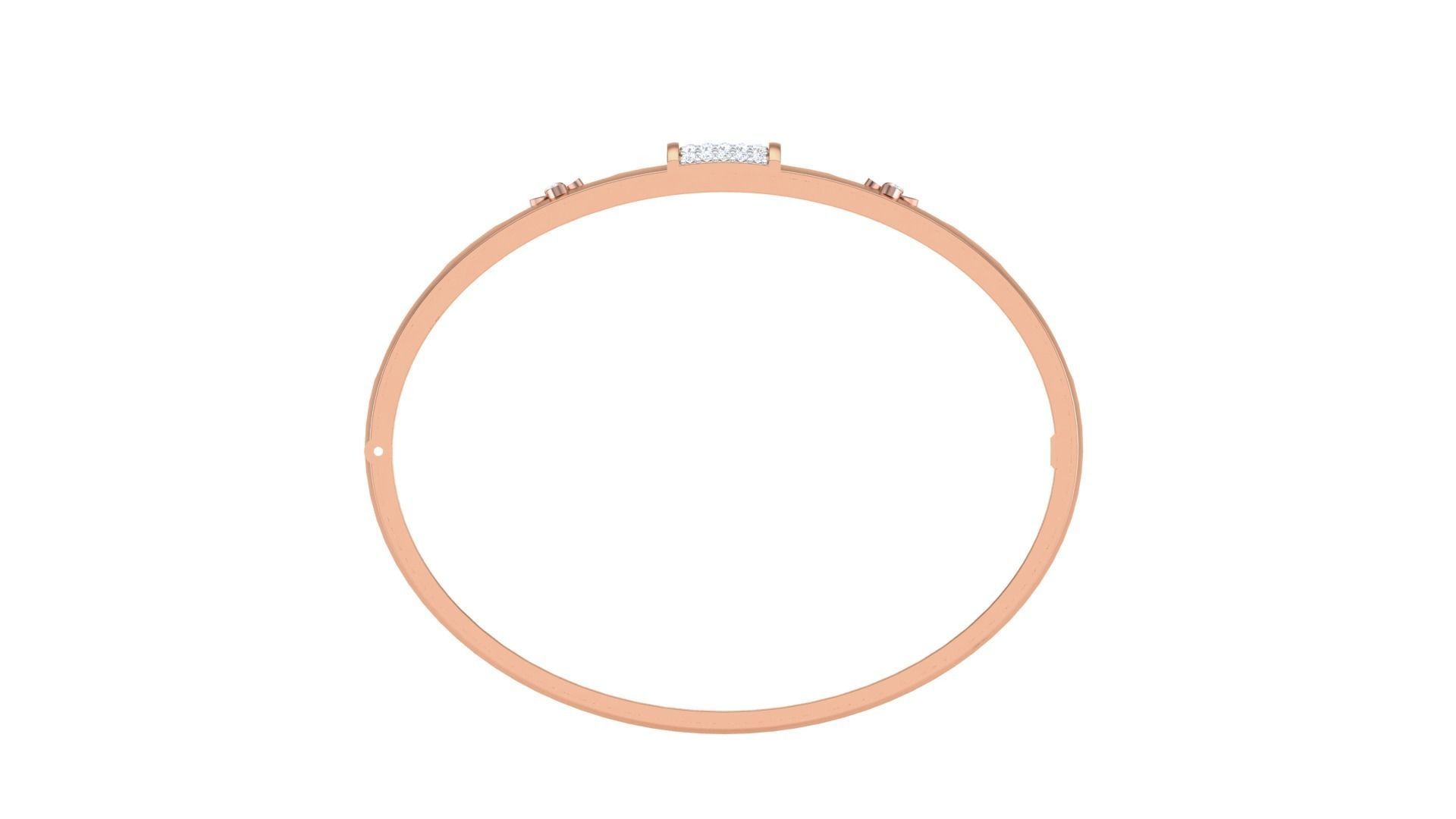 Flower Solid Diamond Unisex Bracelets 3dm stl renders obj  3D print model_10