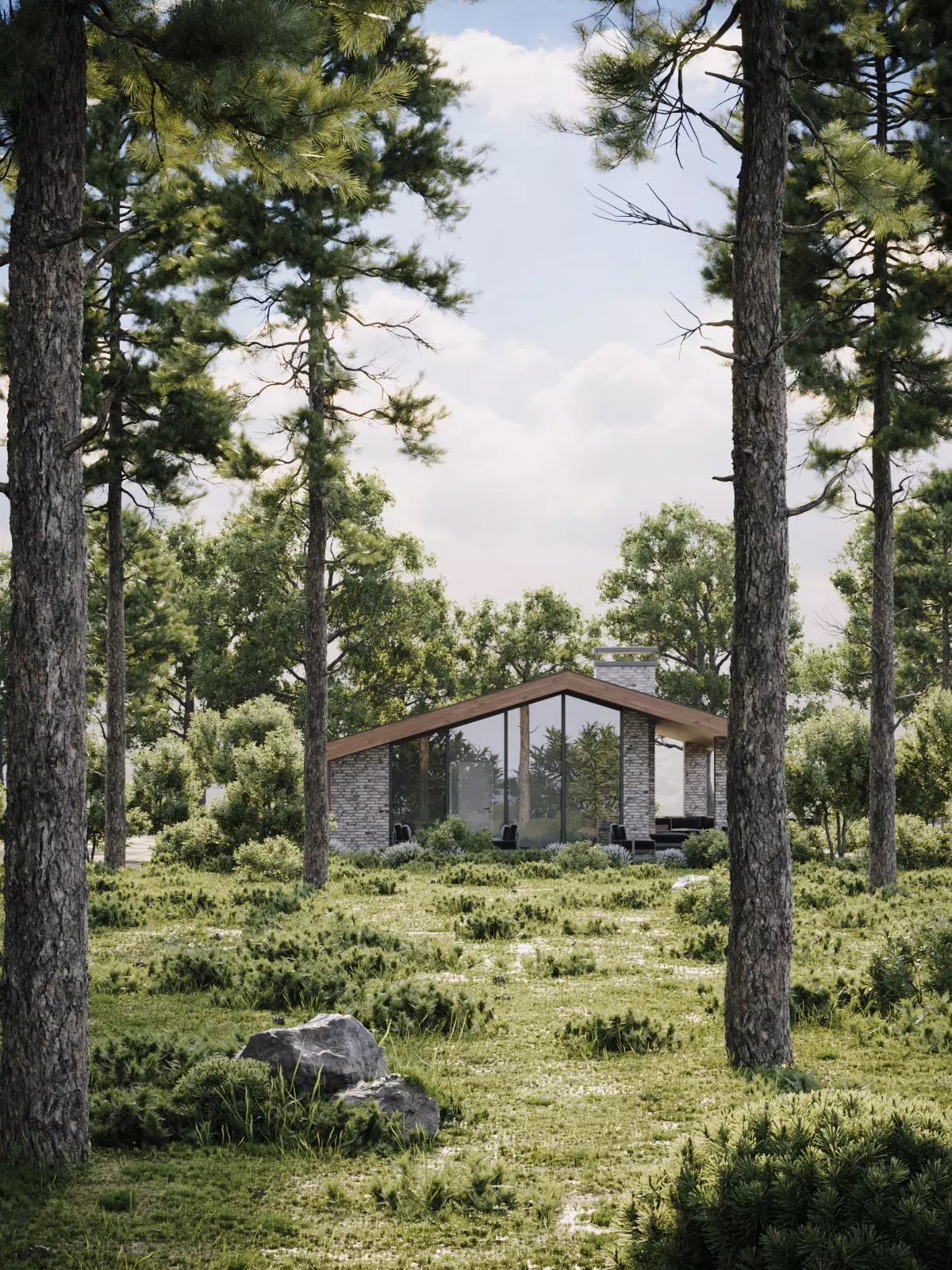 Exterior scene - Models - Lighting 3D model_0