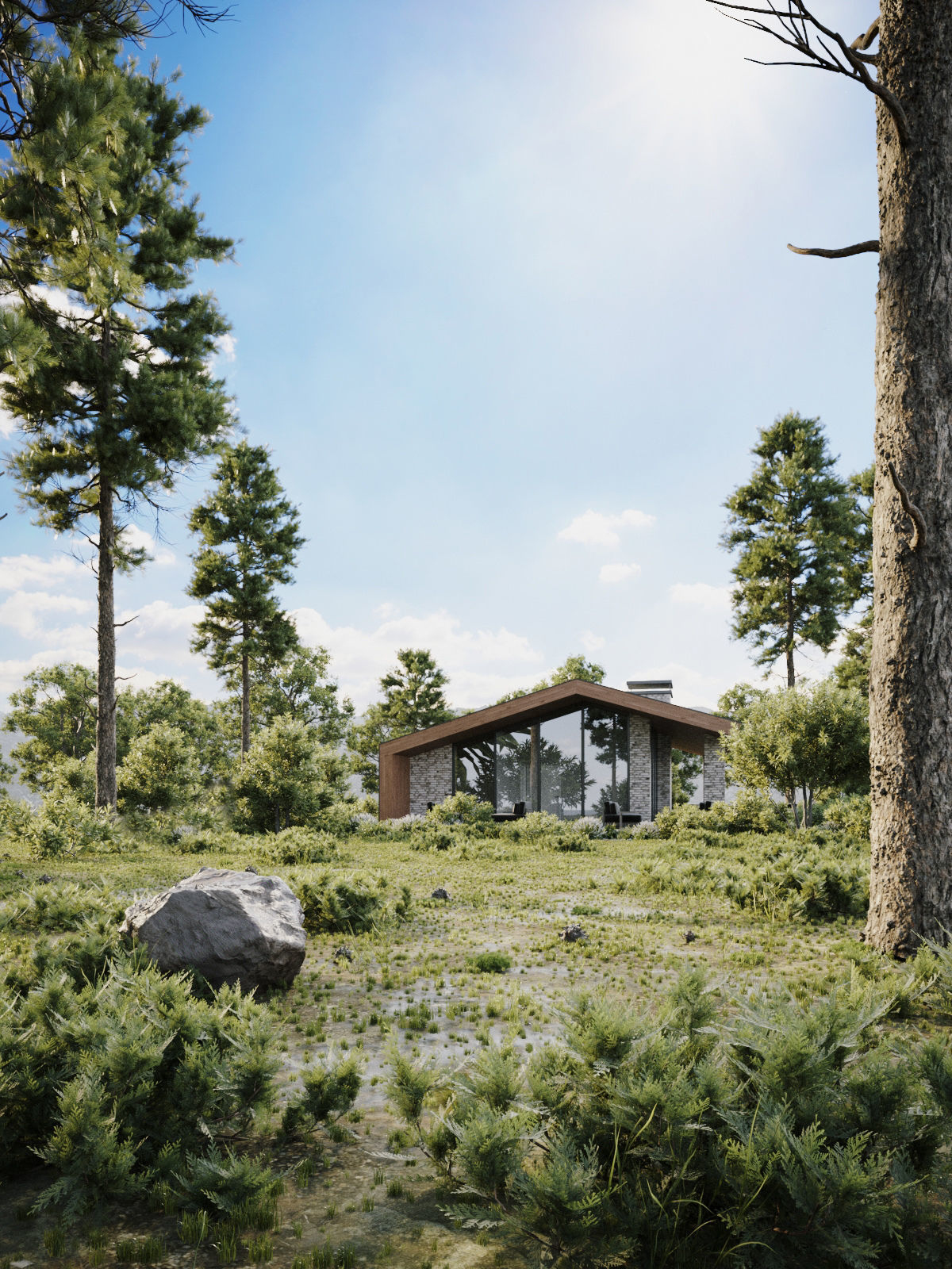 Exterior scene - Models - Lighting 3D model_1